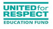 United for Respect Education Fund Logo